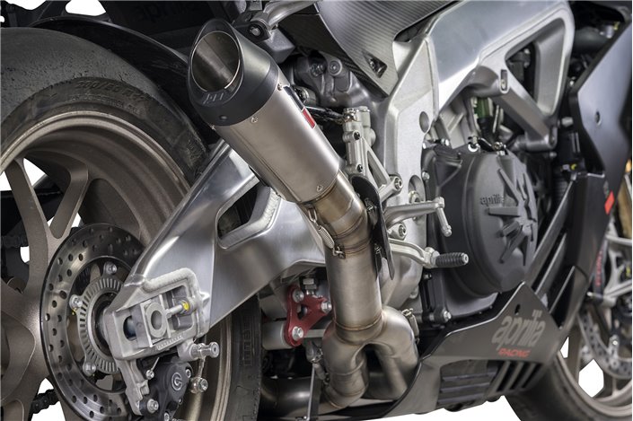 Impianto di Scarico Terminale Semi-Completo Titanio Gunshot RACING Aprilia RSV4 1000-1100 2018-2020 QD EXHAUST