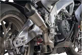 Halbkomplette Titan-Gunshot-RACING-Auspuffanlage Aprilia RSV4 1000-1100 2018-2020 QD-AUSPUFF