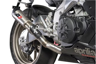 Halbkomplette Titan-Gunshot-RACING-Auspuffanlage Aprilia RSV4 1000-1100 2018-2020 QD-AUSPUFF