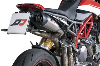 Paar Gunshot-Titan-Auspuffschalldämpfer, zugelassen für Ducati Hypermotard 950 QD EXHaust