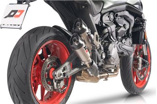 Paar Twin Gunshot Auspuffschalldämpfer Ducati Monster 937 QD EXHAUST