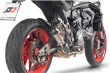 Paar Twin Gunshot Auspuffschalldämpfer Ducati Monster 937 QD EXHAUST