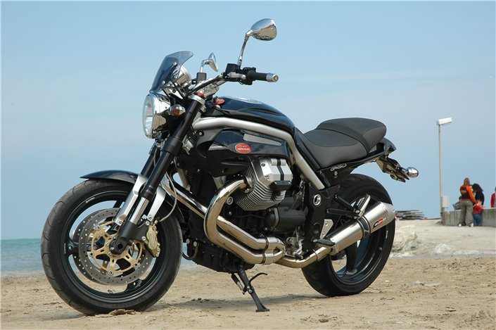 “Slip-On” Exhaust System in TR-Conical Titanium Magnum Series Moto Guzzi Griso 850-1100-1200 8v QD EXHAUST