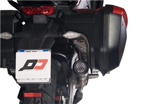 Système d'échappement terminal Gunshot Dark Matter MULTISTRADA V4s - Pikes Peak QD