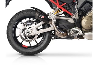 Système d'échappement terminal Gunshot Dark Matter MULTISTRADA V4s - Pikes Peak QD