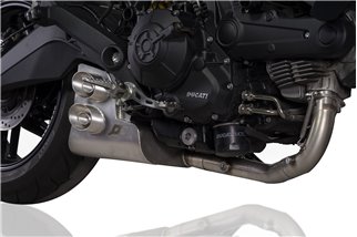 Impianto di Scarico Completo Sotto-Motore Ex-Box Evo2 Ducati Monster 797 QD EXHAUST