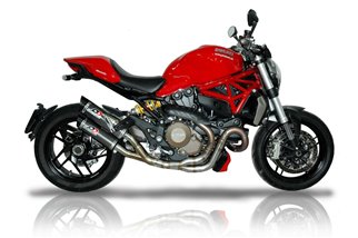 Halbvollständiger Auspuff mit Carbon-Schalldämpfer Ducati Monster 1200/1200s 2013-2016 Euro3 QD