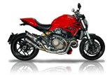 Halbvollständiger Auspuff mit Carbon-Schalldämpfer Ducati Monster 1200/1200s 2013-2016 Euro3 QD