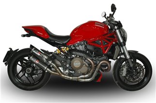 Scarico semi Completo con Terminale in Carbonio Ducati Monster 1200/1200s 2013-2016 Euro3 QD