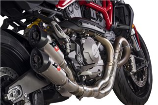 Twin Gunshot Exhaust System Ducati Monster 1200/1200S 2013-2016 Euro3 QD