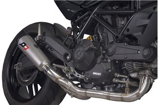 2-in-1-Komplettsystem mit niedrig montiertem Abgaskrümmer Ducati Monster 797 QD