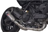 2-in-1-Komplettsystem mit niedrig montiertem Abgaskrümmer Ducati Monster 797 QD