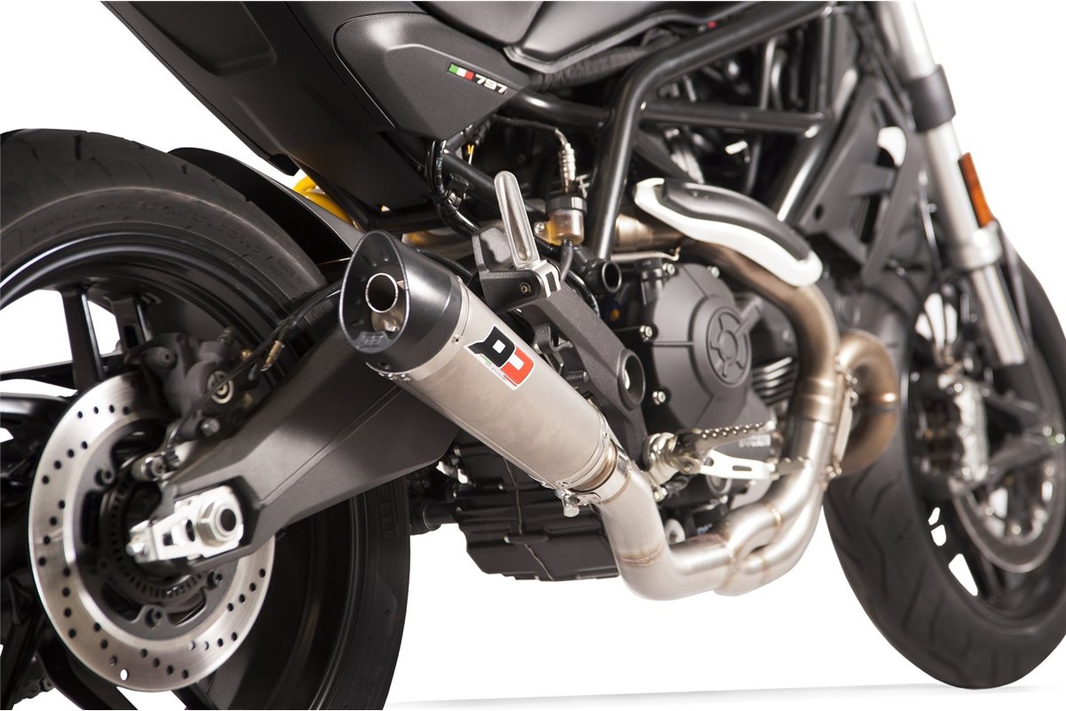 Système d'échappement tri-cône en titane Ducati Monster 797 QD