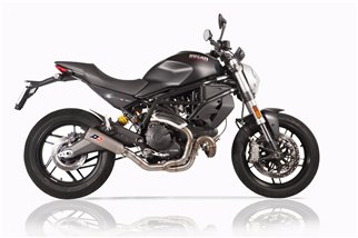 Système d'échappement tri-cône en titane Ducati Monster 797 QD