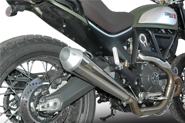 Impianto di Scarico Terminale Maxcone Silver Euro4 Ducati Scrambler QD