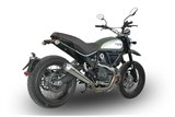 Système d'échappement Maxcone Argent Euro4 Ducati Scrambler QD