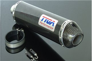 Schalldämpfer Carbon oval, M Carbonkappe (4-Takt) 2 Tyga Honda RVF400RR NC35