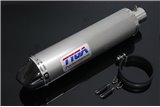 Silenziatore inox tondo fondello carbonio 380mm (4 tempi) 2 Tyga Honda VFR750F Gen 4, 94-97