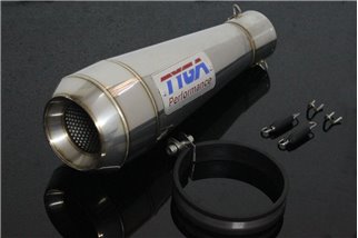 Silencieux inox style motogp (4 temps) asticot 64mm Tyga Suzuki GSX-R1000 K7-K8