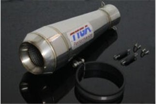 Silencieux inox style motogp (4 temps) asticot 64mm Tyga Suzuki GSX-R1000 K7-K8