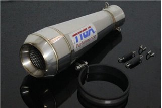 Silencer stainless steel motogp style (4 stroke) 64mm maggot Tyga Yamaha YZF-1000 R1 2002- 6