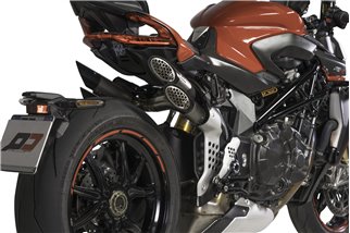 Impianto di Scarico Terminale Power-Gun Titanio EURO 4 – EURO 5 Mv Agusta Brutale 1000 RR/RS QD