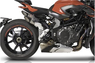 Impianto di Scarico Terminale Power-Gun Titanio EURO 4 – EURO 5 Mv Agusta Brutale 1000 RR/RS QD