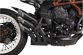 Système d'échappement Power-Gun Dark Euro 4 / Euro 5 MV AGUSTA DRAGSTER 800 QD