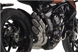 Power-Gun Silver Silencer Exhaust System MV Agusta BRUTALE 800 MY 2016 QD