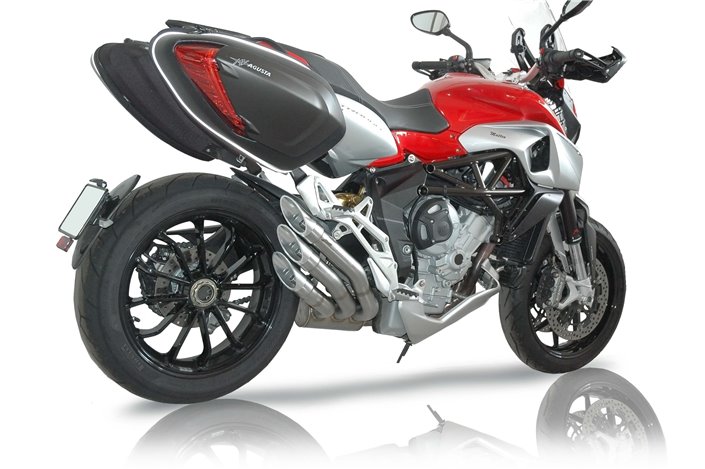 Impianto di Scarico Terminale Power Gun Silver MV-Agusta Stradale QD