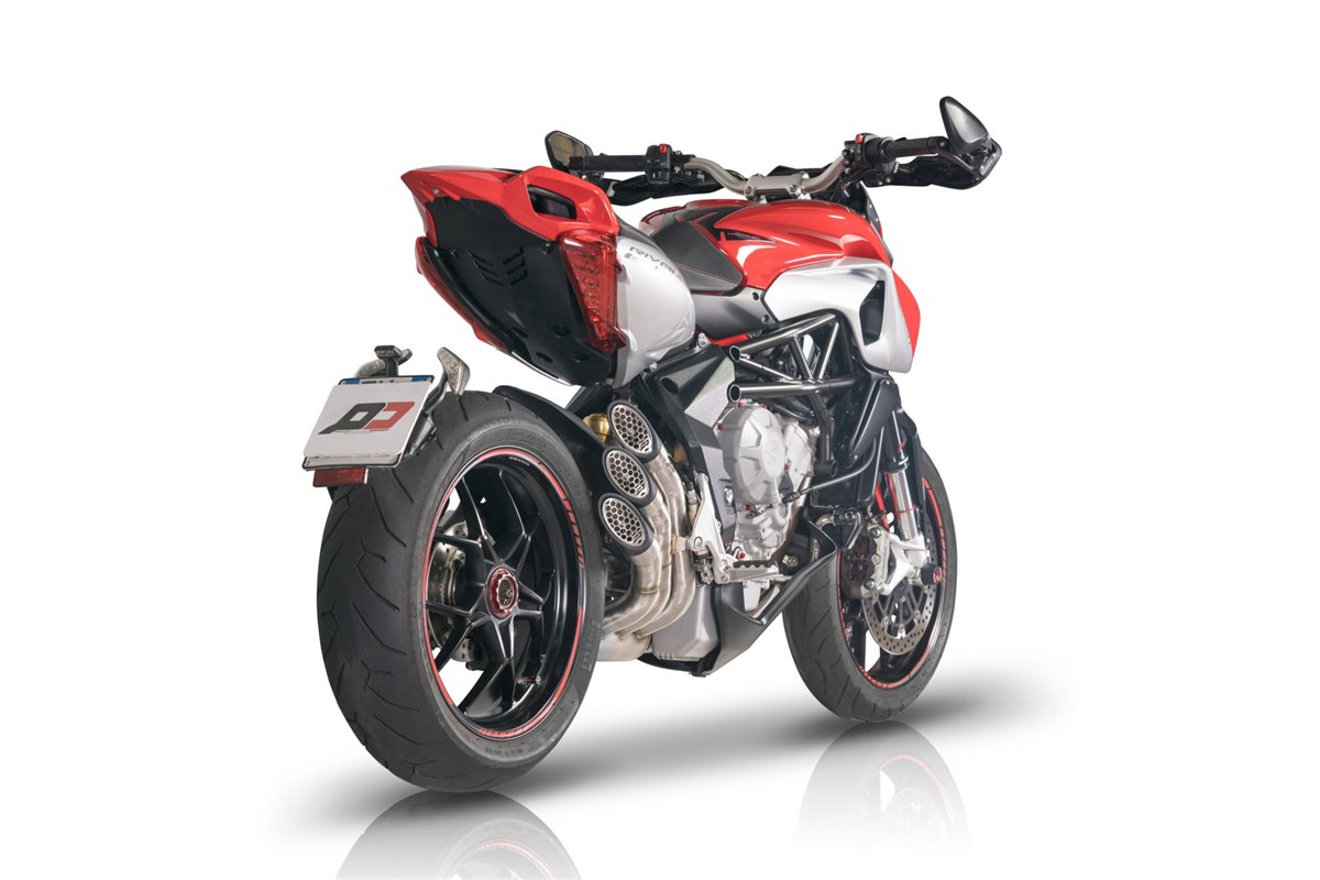 Système d'échappement Power-Gun MV Agusta Rivale 800 QD