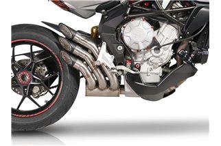 Système d'échappement Power-Gun MV Agusta Rivale 800 QD