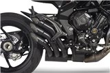 Power-Gun Dark Silencer Exhaust System MV Agusta BRUTALE 800 MY 2016 QD