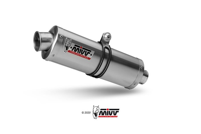 Silencer Exhaust Mivv Oval Stainless Steel Suzuki Gsf 600 Bandit 2000 - 2004