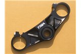 Top té de fourche cnc noir Tyga Aprilia RS250