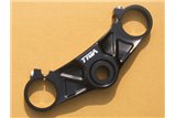 Top té de fourche cnc noir Tyga Aprilia RS250