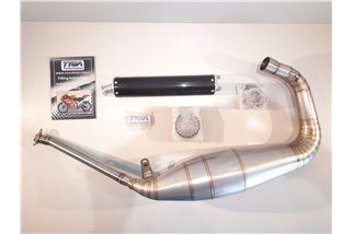 MARMITTA SCARICO ESPANSIONE ACCIAIO TYGA APRILIA RS 125 SILENZIATORE CARBONIO