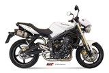 Schalldämpfer Escape Mivv Suono Edelstahl Triumph Street Triple 675 2007 - 2012