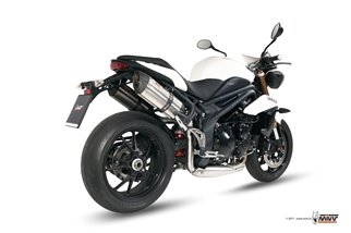 Schalldämpfer Escape Mivv Suono Edelstahl Triumph Speed Triple 1050 RS Rs 2011 - 2015