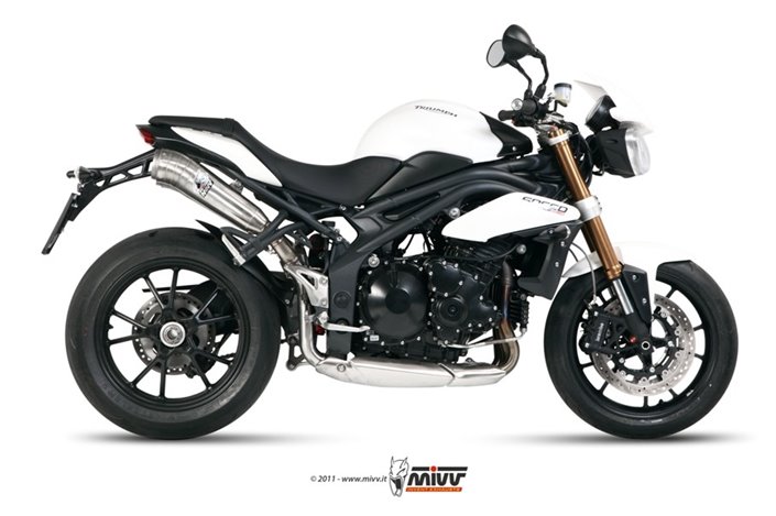 Silencieux Echappement Mivv Ghibli Inox Triumph Speed Triple 1050 RS Rs 2011 - 2015