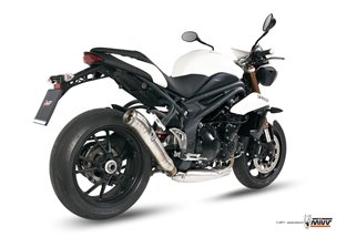 Schalldämpfer Escape Mivv Ghibli Edelstahl Triumph Speed Triple 1050 RS Rs 2011 - 2015