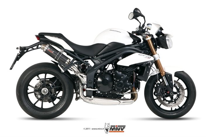 Schalldämpfer Escape Mivv Gp Carbon Triumph Speed Triple 1050 RS Rs 2011 - 2015