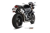 Silencers Exhaust Mivv Speed Edge Stainless Steel Triumph Speed Triple 1050 R S Rs 2011 - 2015