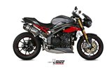 Silencers Exhaust Mivv Speed Edge Stainless Steel Triumph Speed Triple 1050 R S Rs 2016 -2017