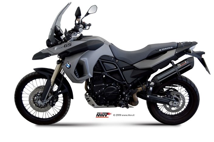 Silencieux Echappement Mivv Suono Noir Noir Inox Bmw F 800 Gs 2008 - 2017