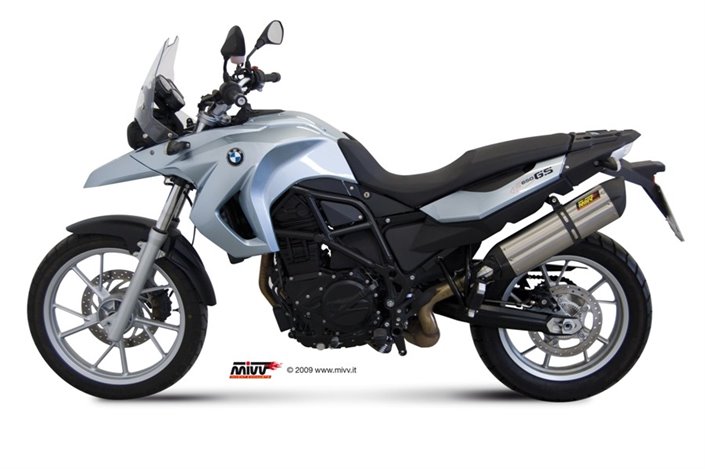 Terminale Scarico Mivv Suono Inox Bmw F 650 Gs 2008 - 2012