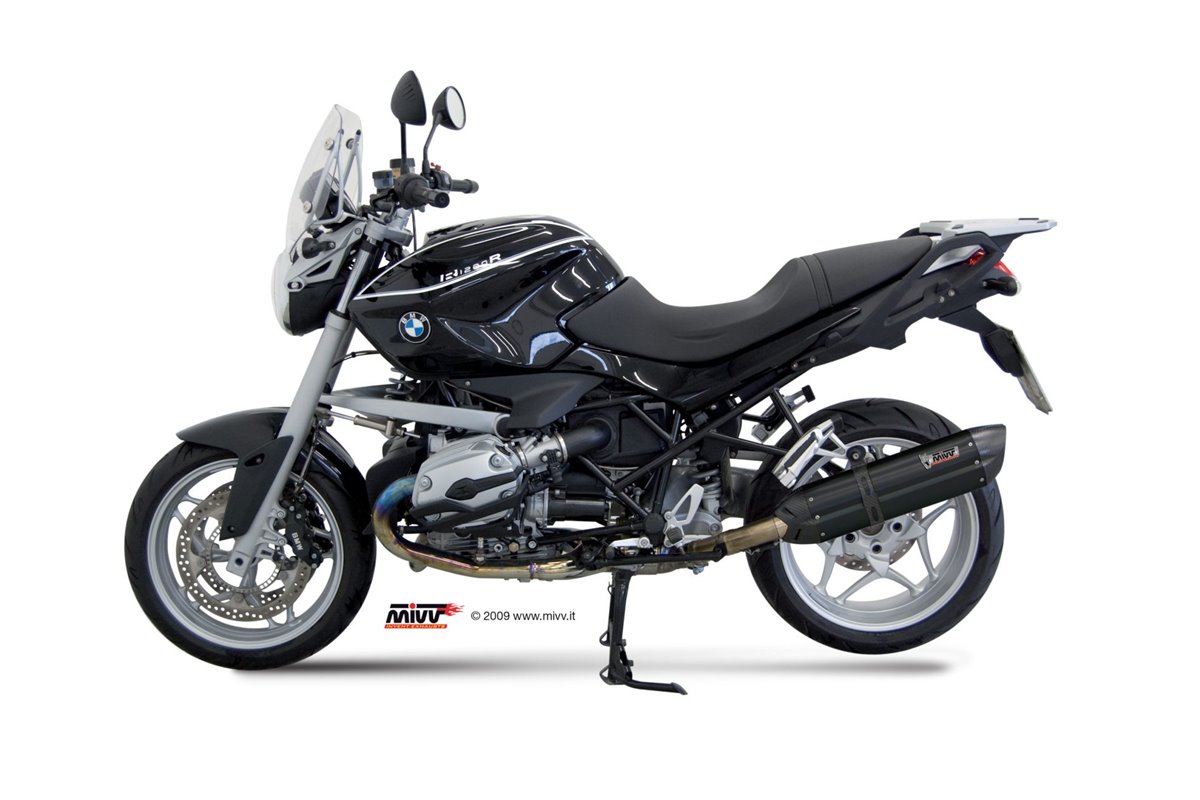 Schalldämpfer Escape Mivv Suono Schwarz Schwarz Edelstahl Bmw R 1200 R 2008 - 2010