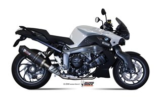 Terminale Scarico Mivv Oval Carbonio Con Coppa Carbonio Bmw K 1300 R 2009 - 2016