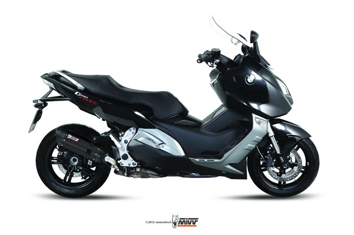 Silencieux Echappement Mivv Suono Noir Noir Inox Bmw C 600 Sport 2012 - 2015