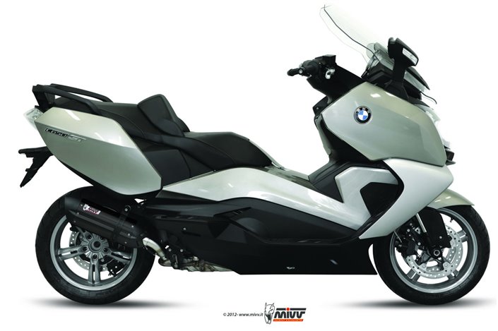 Schalldämpfer Escape Mivv Suono Schwarz Schwarz Edelstahl Bmw C 650 GT 2012 - 2015